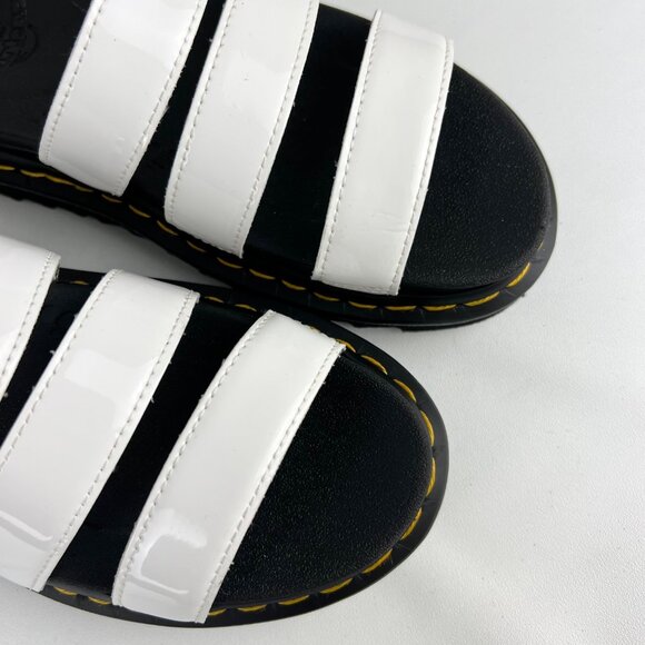 Dr Martens Womens Blaire White Patent Leather Strap Sandals Platform size 7 - Picture 10 of 16